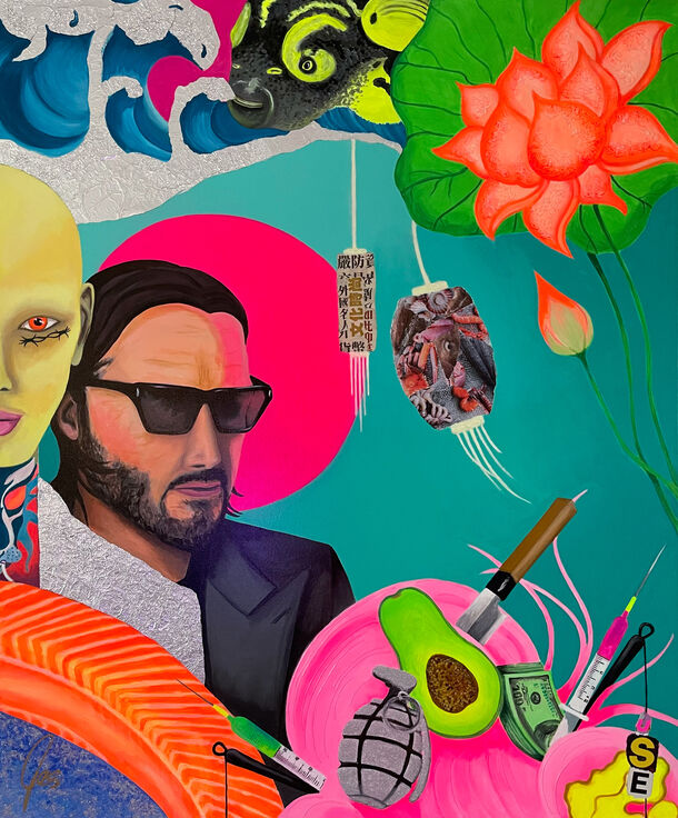 The artist Jas boho art Work Art.Salon