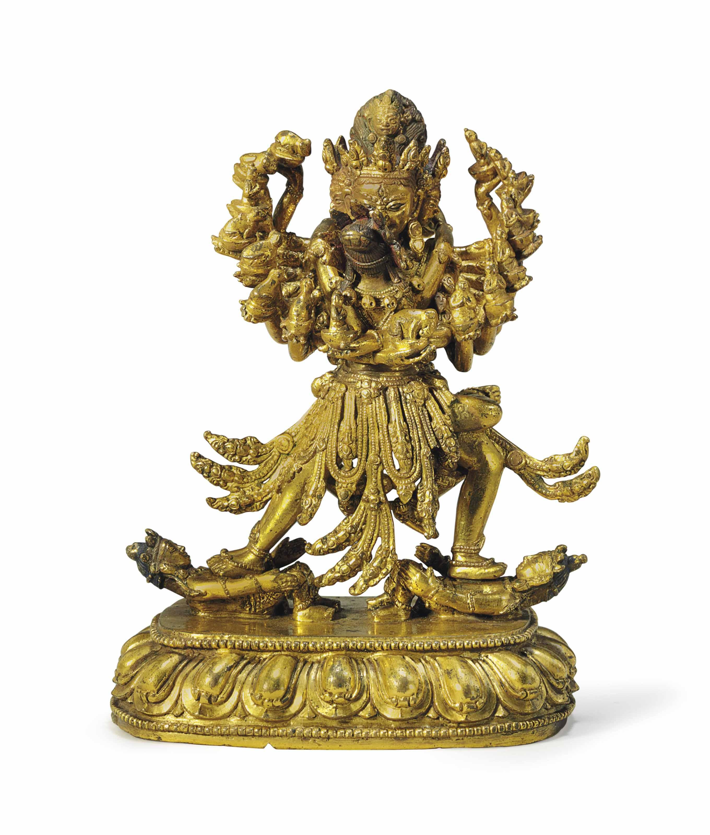 A Bronze Figure of Hevajra and Nairatmya