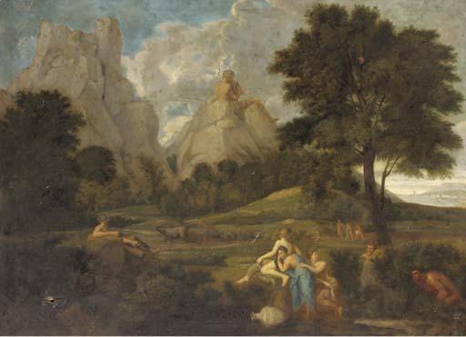 A classical landscape with Polyphemus
