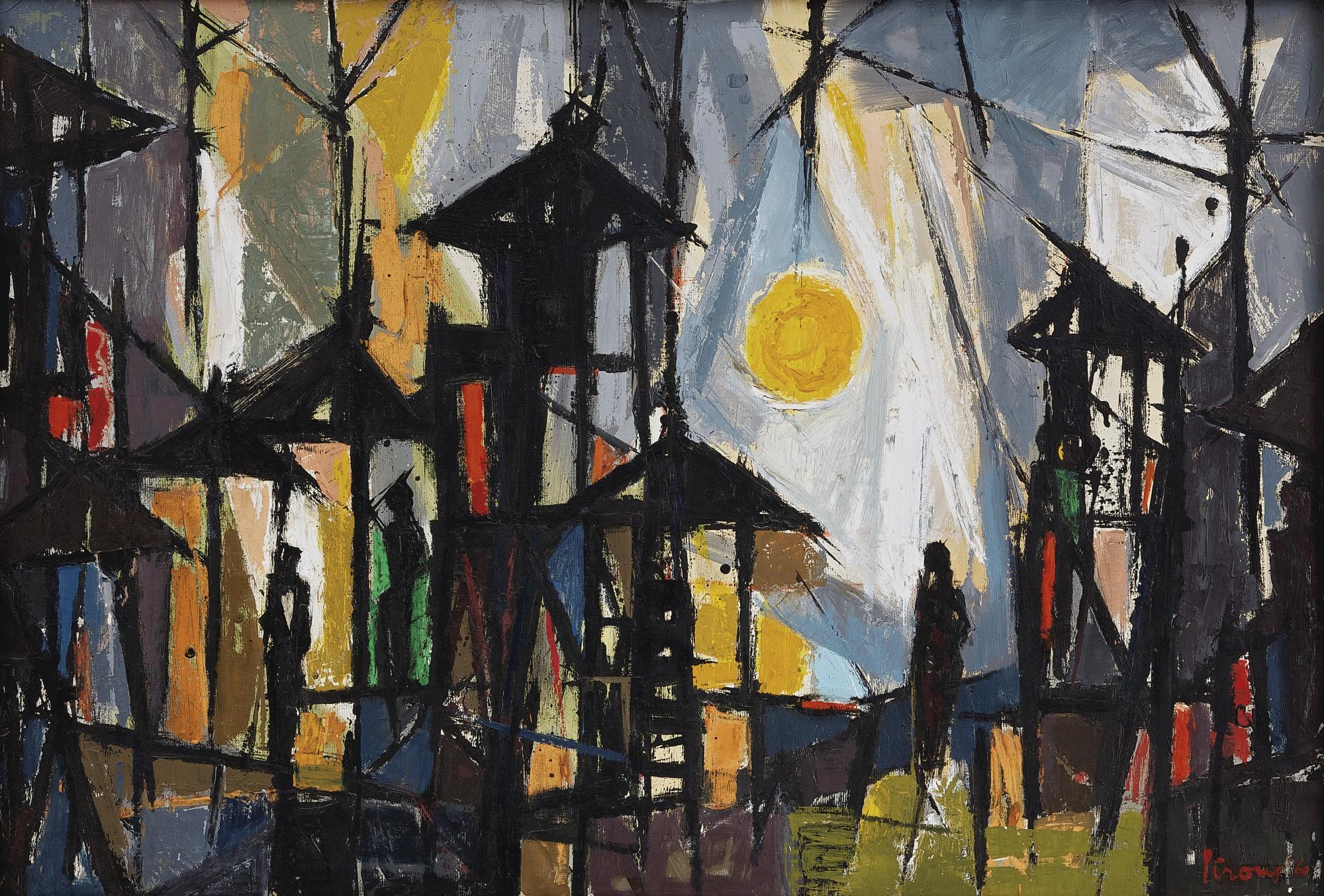 A.D. Pirous - Balinese Temple