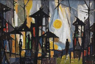 A.D. Pirous - Balinese Temple