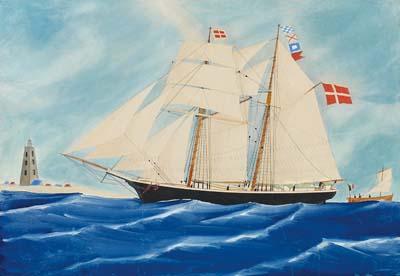 A. de Clerck - Dänischer Toppsegelschoner \