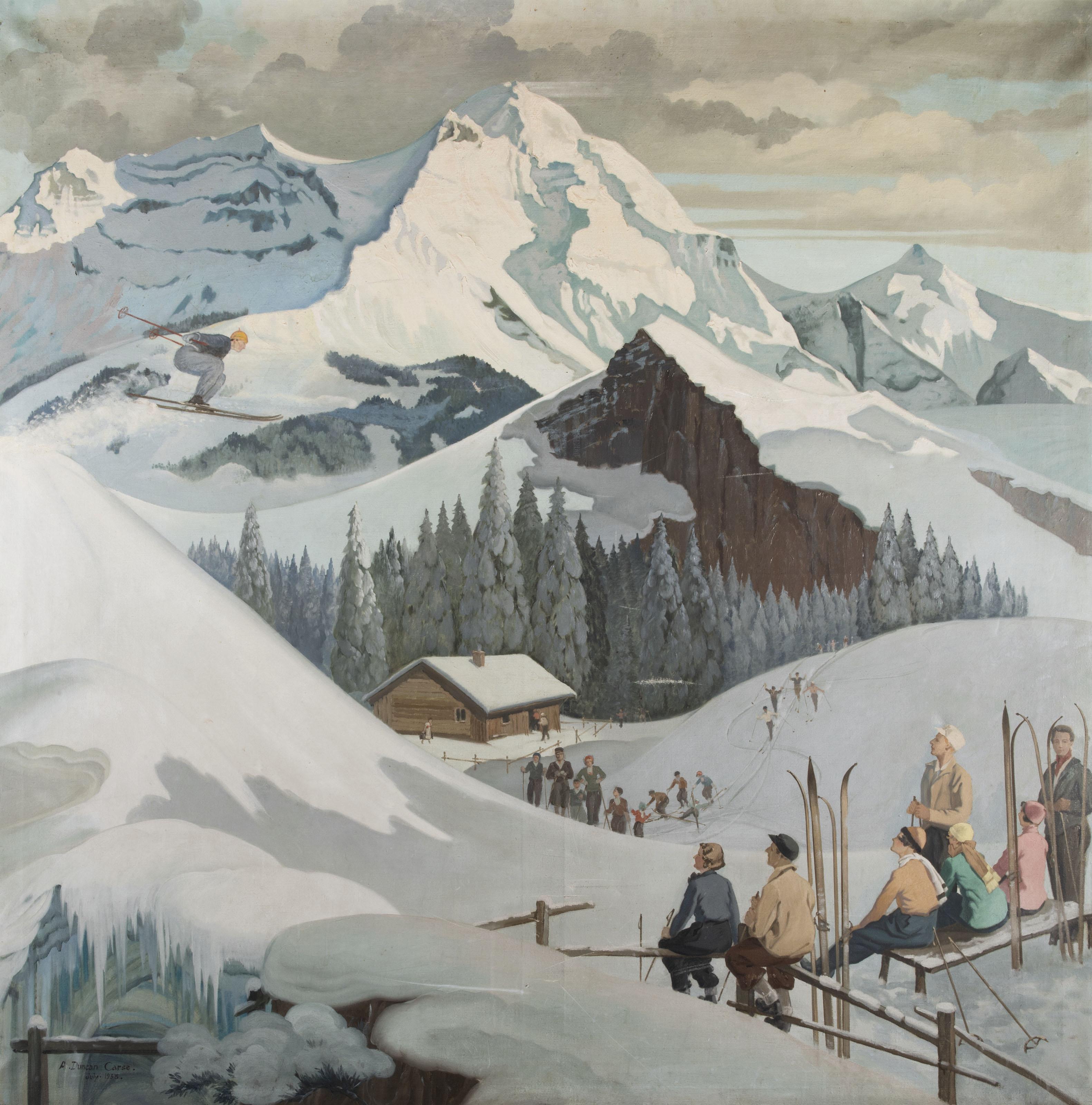 A. Duncan Carse - Skiing in the Alps