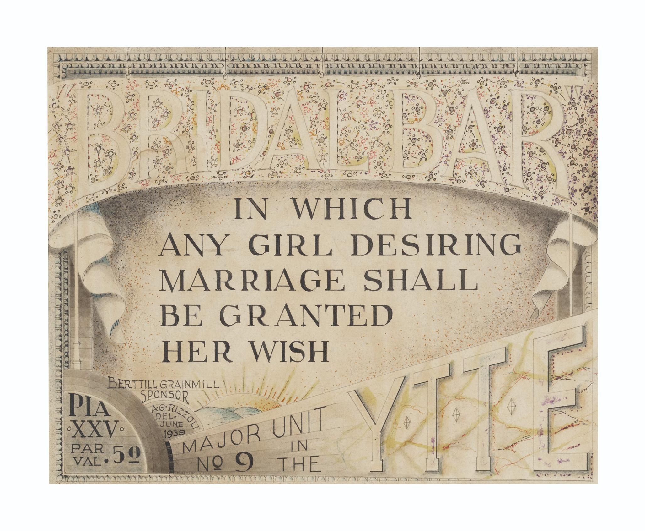 A.G. Rizzoli - Bridal Bar, 1939