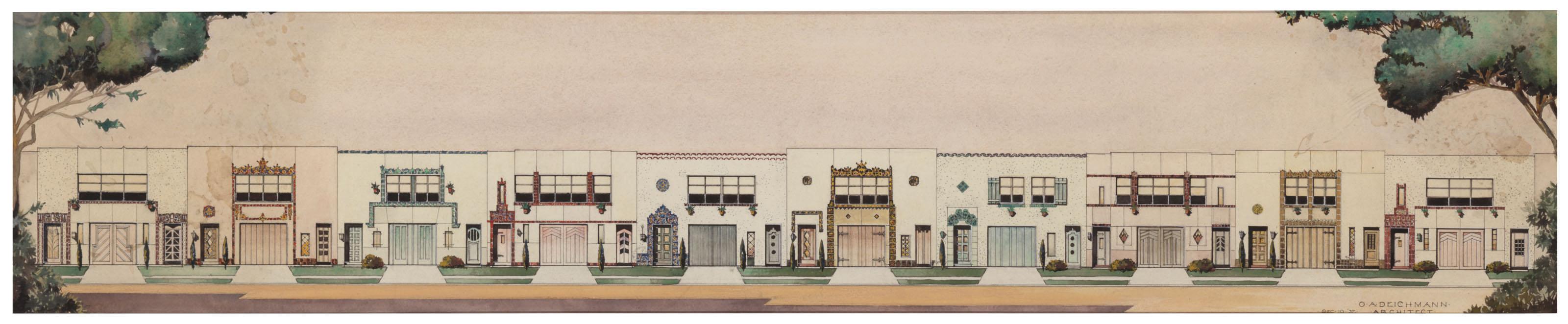 A.G. Rizzoli - Marina Row Houses, Office of O.A. Deichmann, 1932