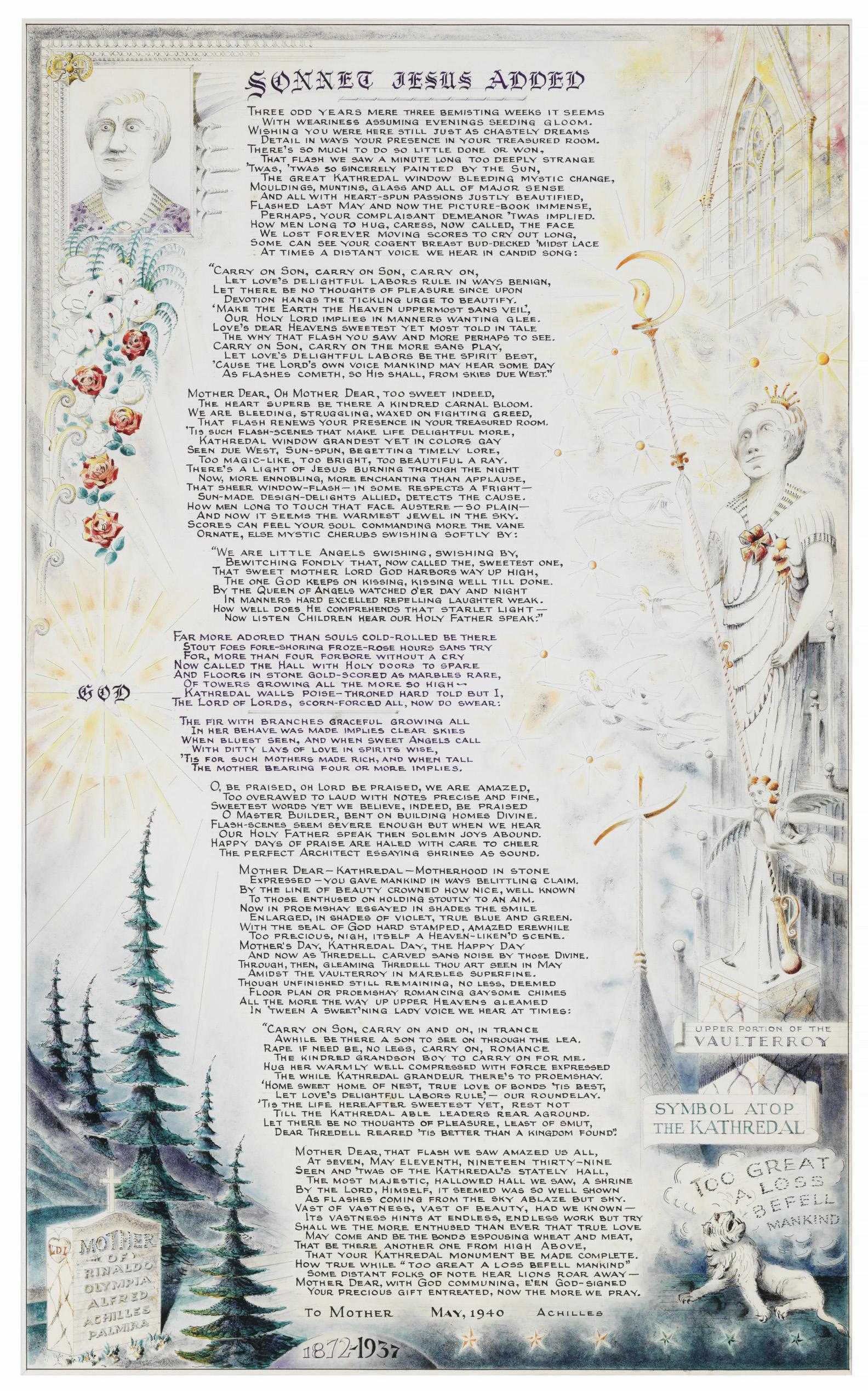 A.G. Rizzoli - Sonnet Jesus Added, 1940