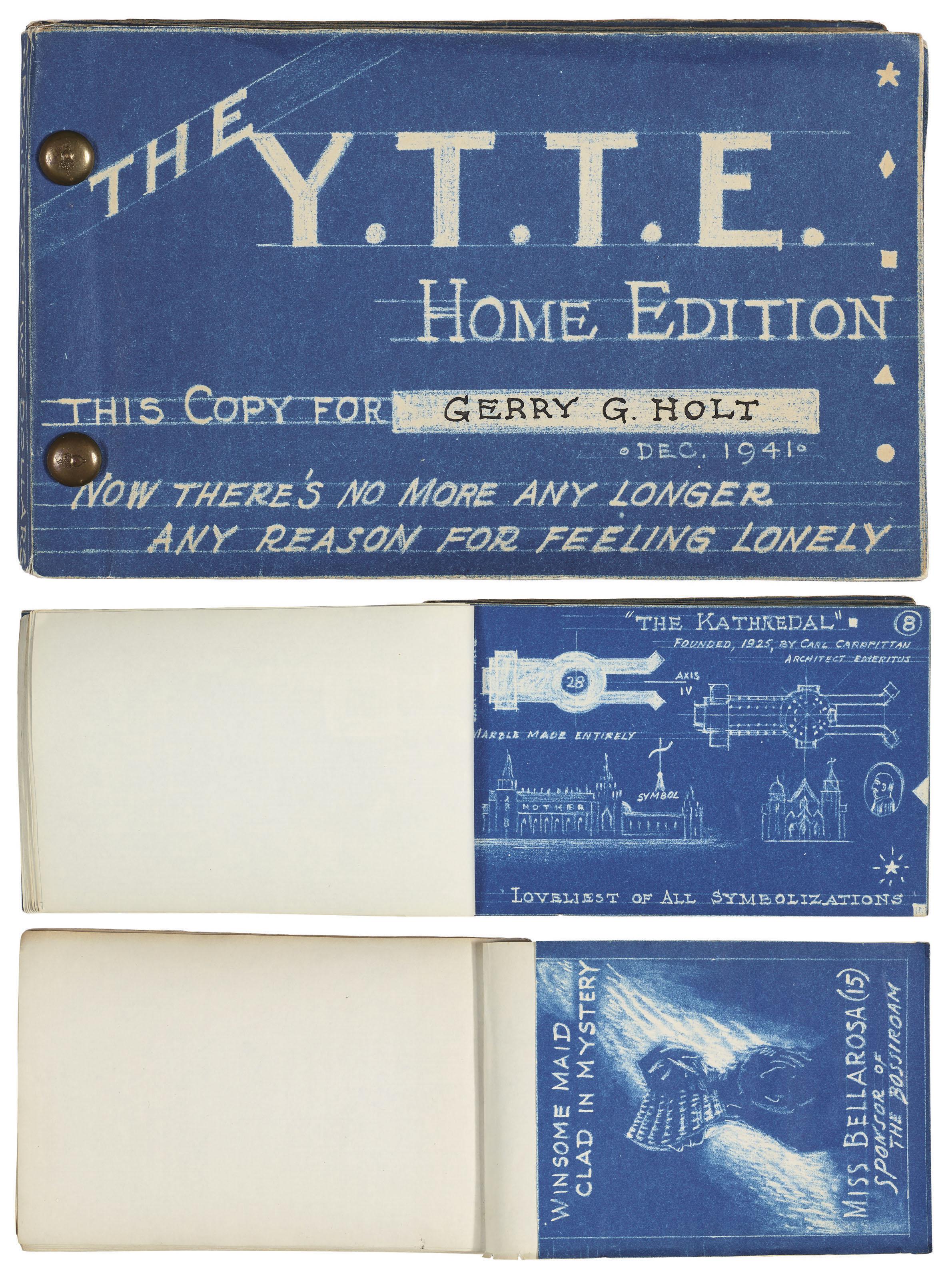 A.G. Rizzoli - The YTTE Home Edition, copy for Gerry G. Holt, 1941