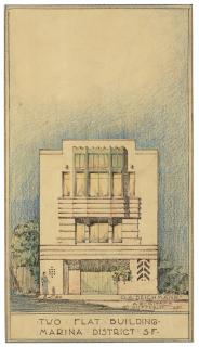 A.G. Rizzoli - Two Flat Building Marina District S.F. Office of O.A. Deichmann, 1940