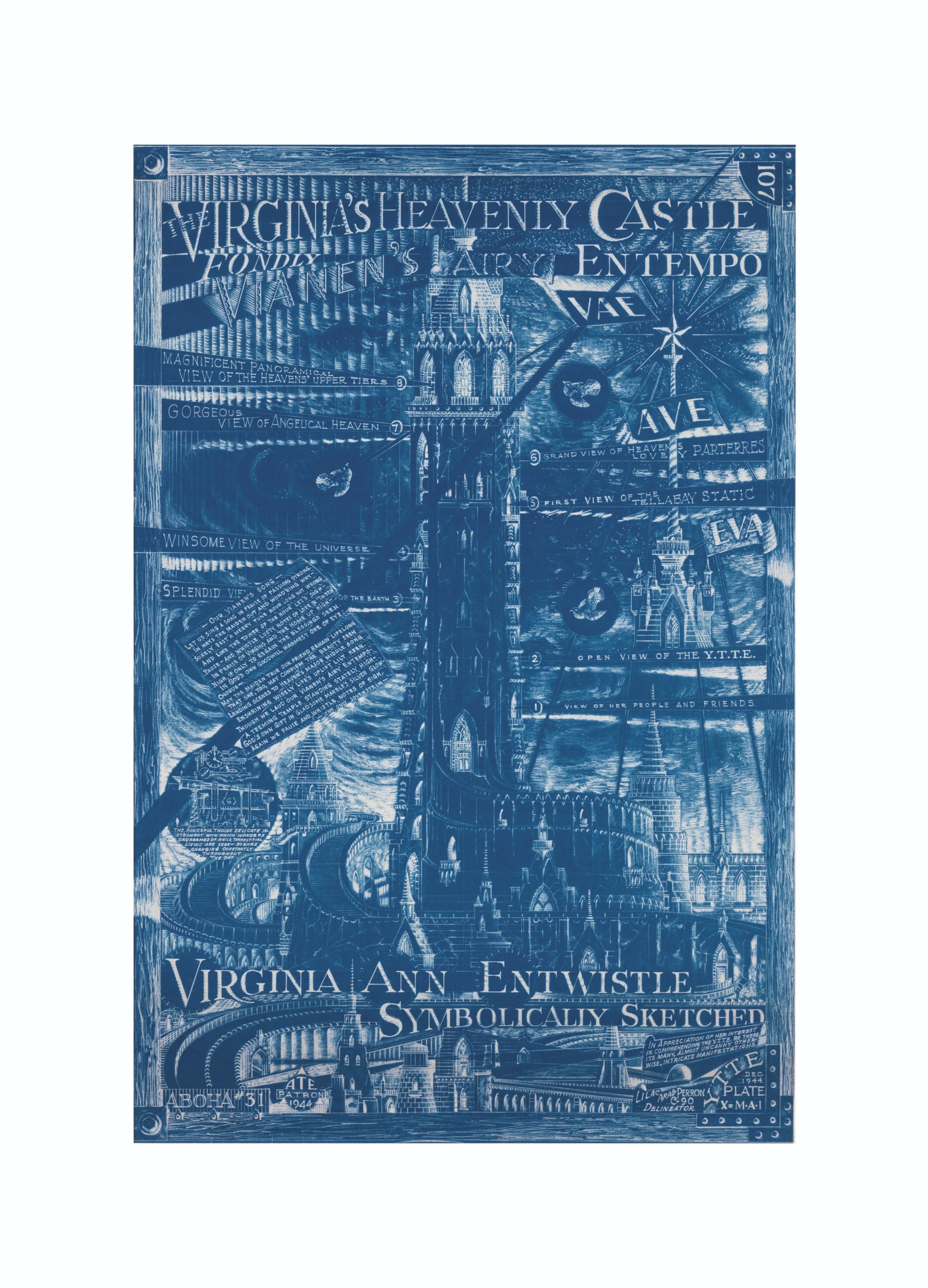 A.G. Rizzoli - Virginia Ann Entwistle Symbolically Sketched / Virginia\'s Heavenly Castle, 1944