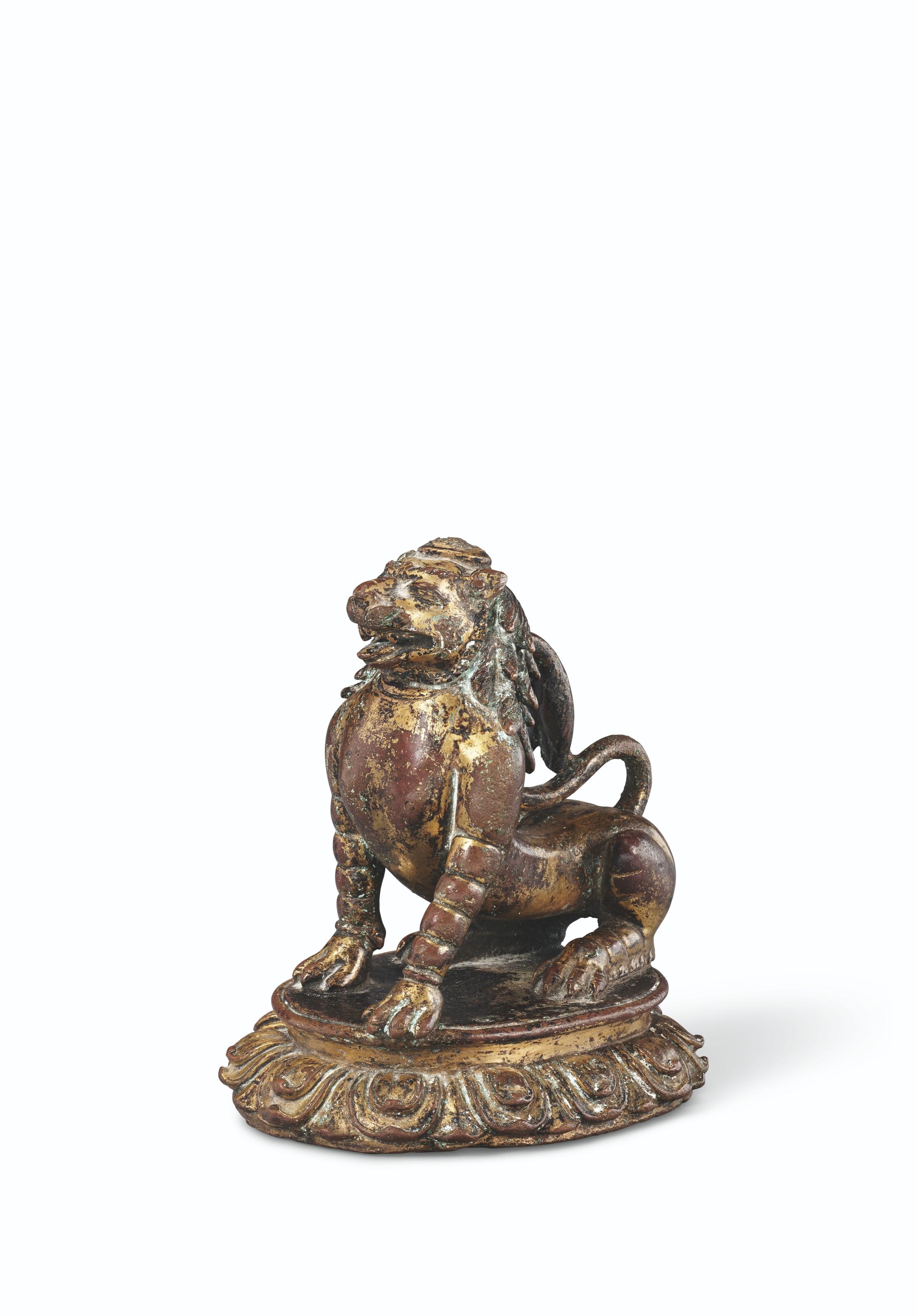 A GiltCopper Figure Of A Lion Art.Salon