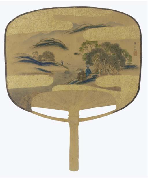 A Japanese Fan Painting