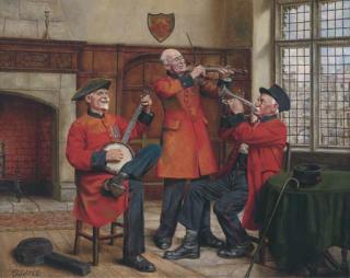 A. L. Grace - The Chelsea pensioners band practice