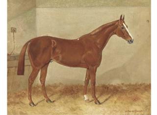 A. Moginie Bryant - A Chestnut Hunter In A Stable