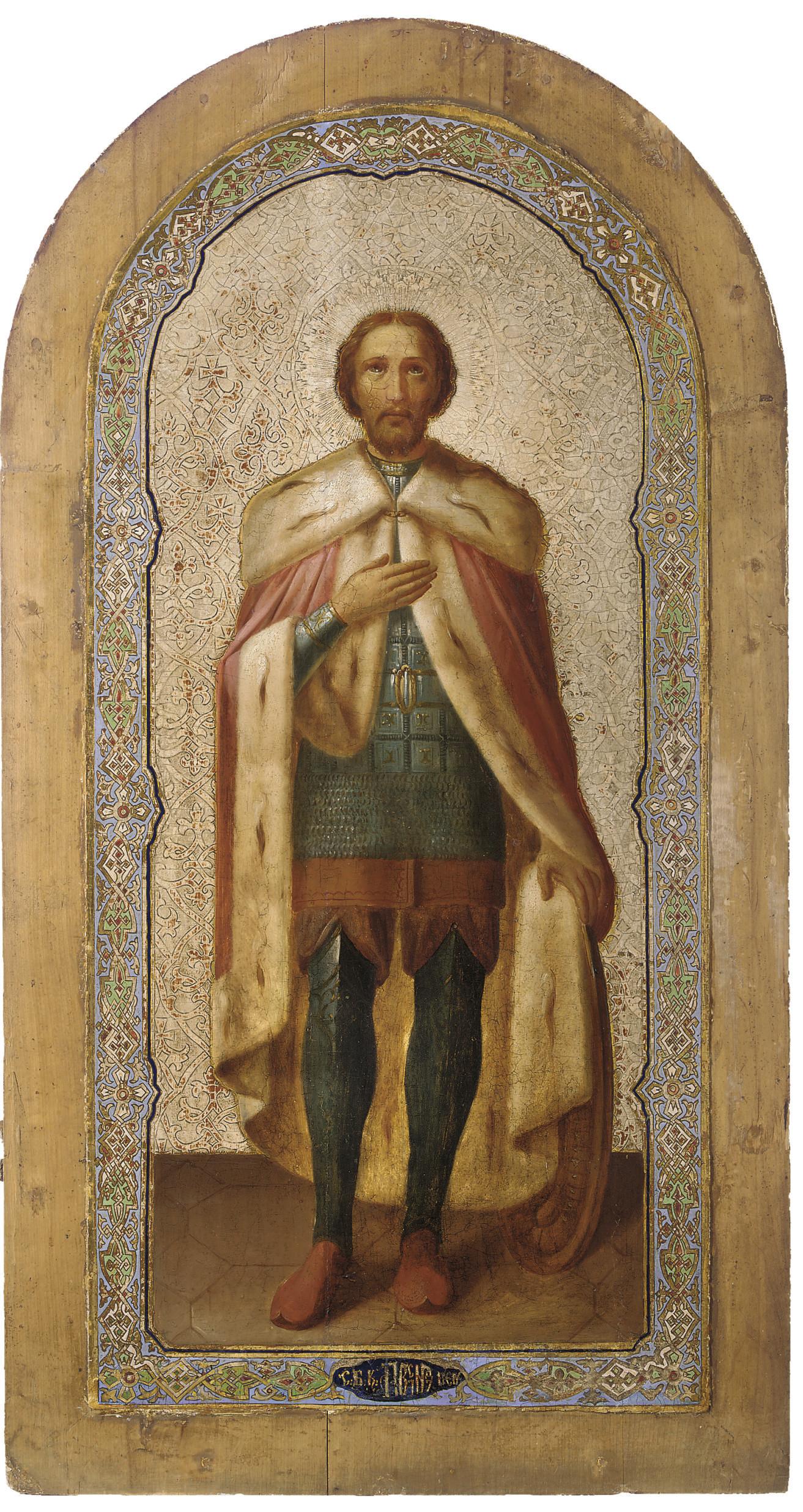 A Monumental Icon of Prince Alexander Nevsky