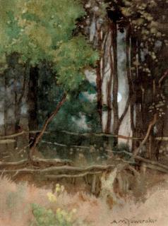 A. Moulton Foweraker - The rising moon