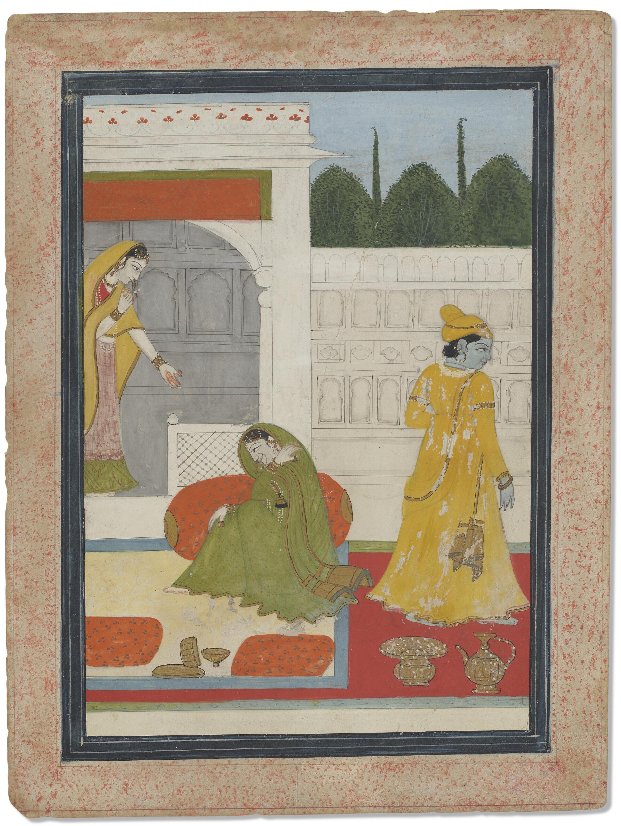 A Painting Of Kandita Nayika