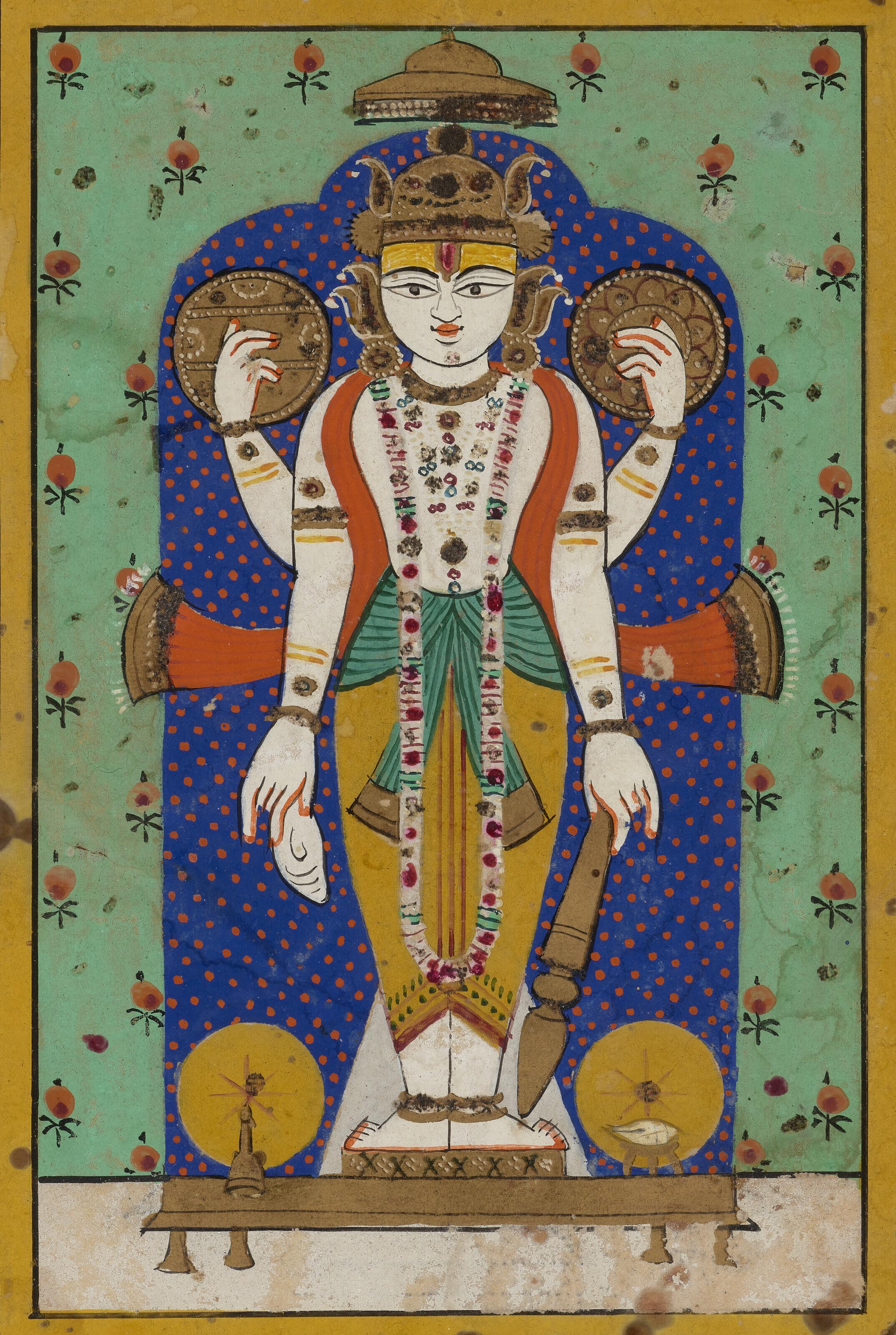A Painting Of Vishnu