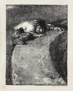 A. Paul Weber - 3 Bll.: Der Gefangene (Der Brief). In bona fide. Über die Mauer