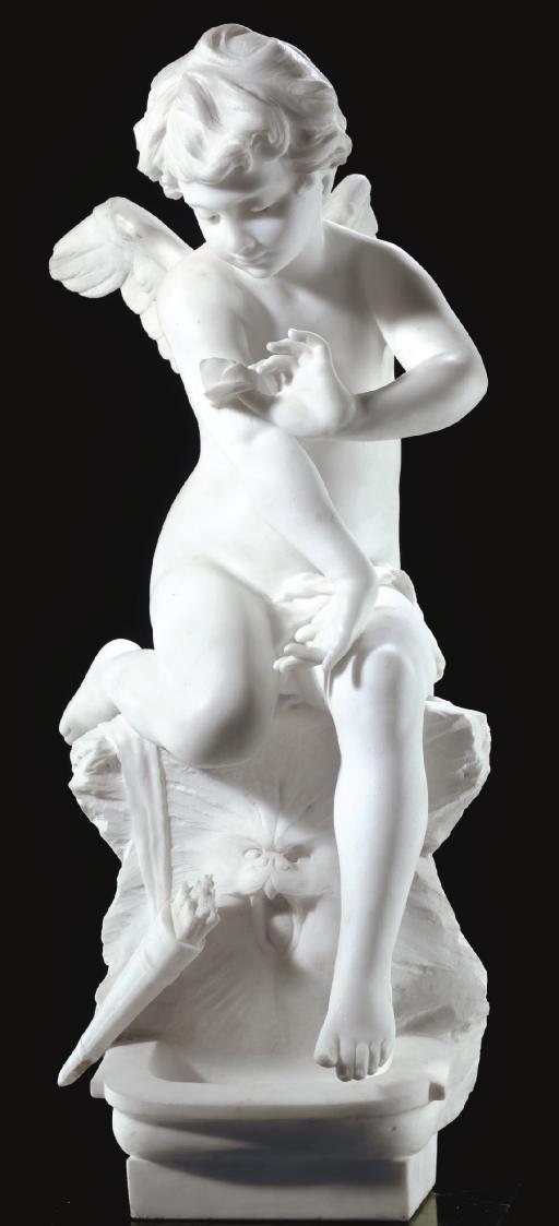 A. Piazza - Love and the Butterfly (after William Adolphe Bouguereau)