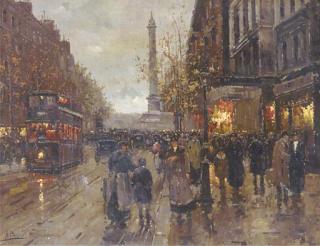 A. Prades - A bustling Parisian street