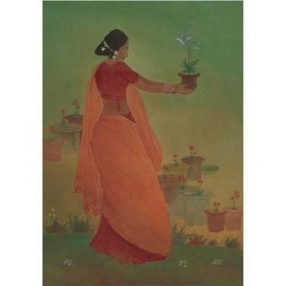 A. R. Chughtai - Flower Gatherer