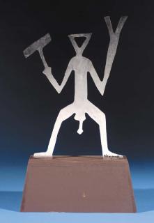 A.R. Penck - A male figure standing