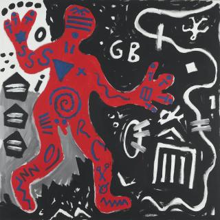 A. R. Penck - Auf Dem Weg Nach England (On the Road to England)
