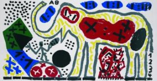 A. R. Penck - Bananen-Elefant