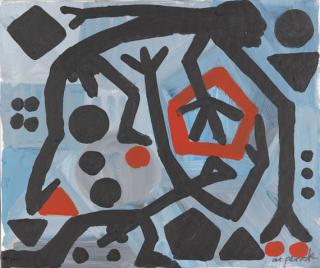 A. R. Penck - Der Schritt a(yx2)3