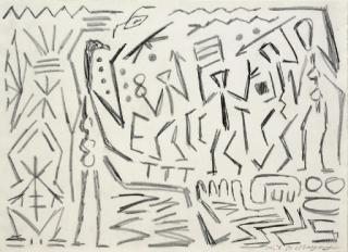 A. R. Penck - Drawing for \'Westen\'