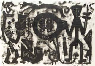 A. R. Penck - Figürliche Komposition