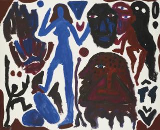 A. R. Penck - Figurative Komposition