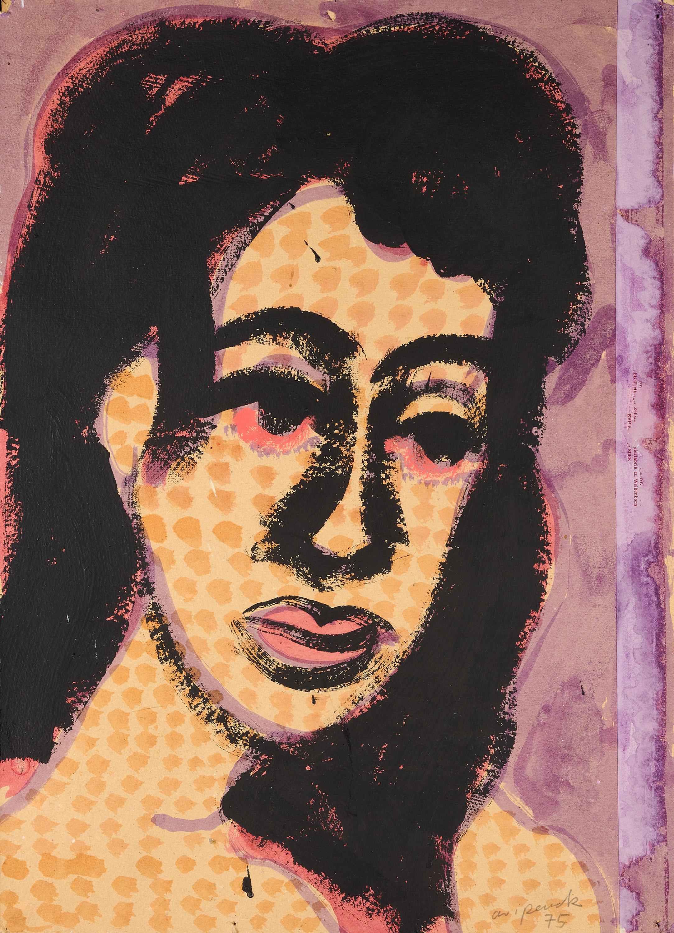 A.R. Penck - Frauenporträt (Waltraud).