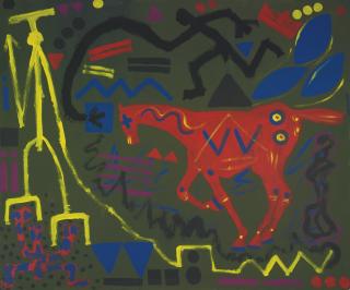 A. R. Penck - Horse Racing