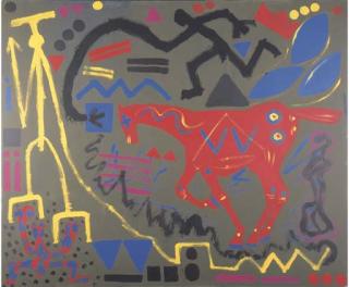 A.R. Penck - Horse Racing