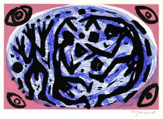 A.R. Penck - Kleine Komposition