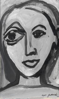 A. R. Penck - Mädchenkopf