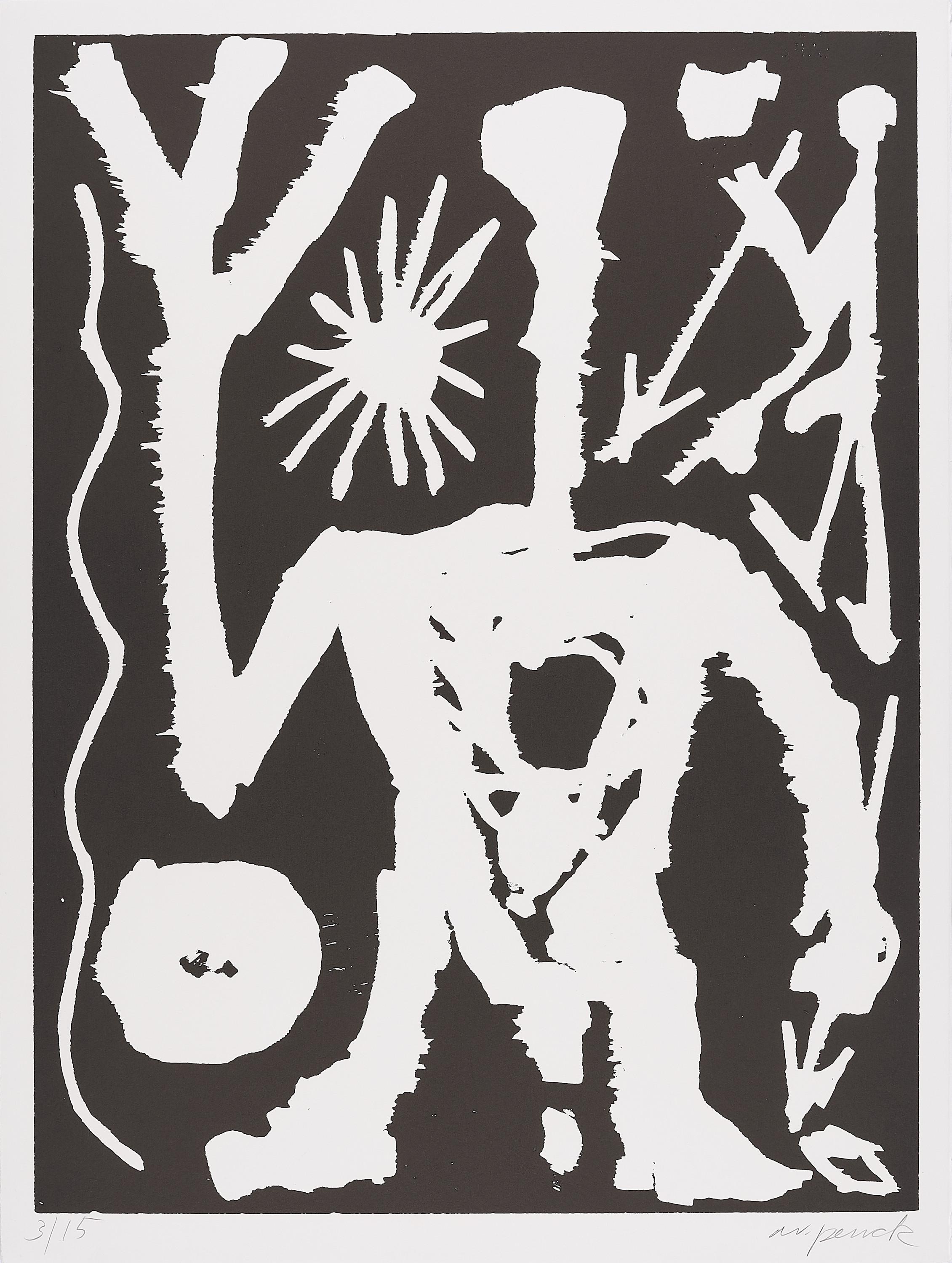 A.R. Penck - Ohne Titel (Jäger).
