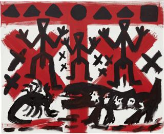 A. R. Penck - Ohne Title (Drei Von Vielen)
