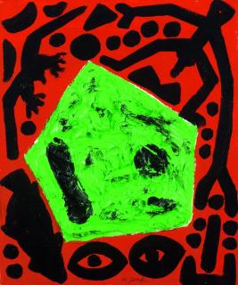 A.R. Penck - Pentagon Emblem R