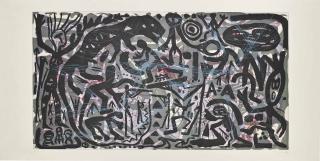 A. R. Penck - Senza Titolo - Viola