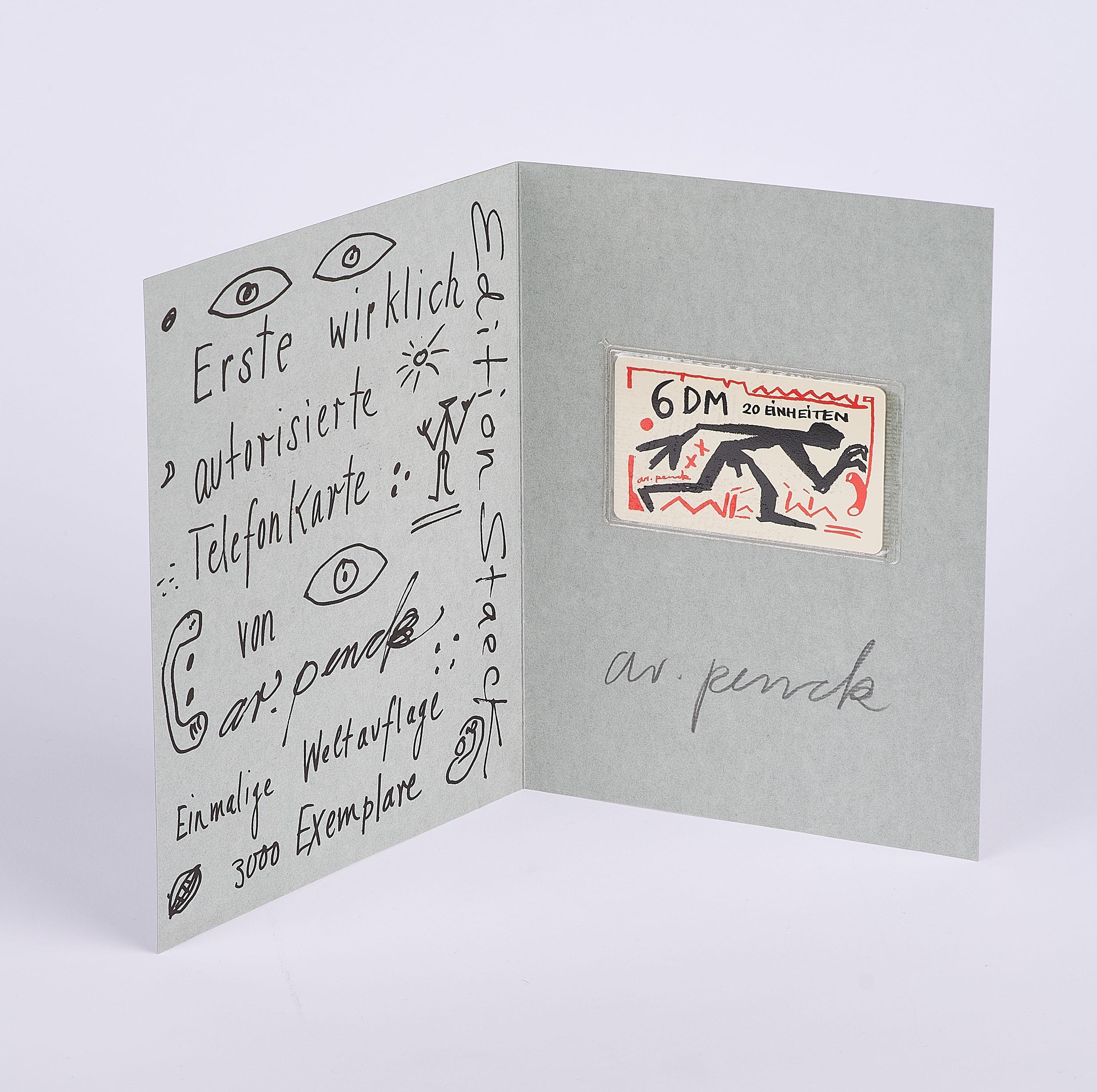 A.R. Penck - Telefonkarte.