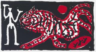 A. R. Penck - Tiger und Jäger