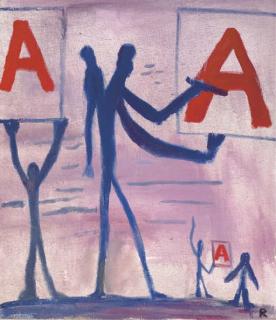 A. R. Penck - Untitled (Systembild)