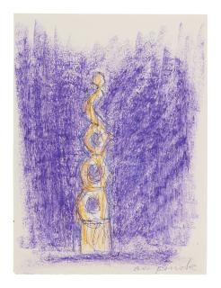 A. R. Penck - Untitled (zu Kleines Denkmal fur Great Britain)