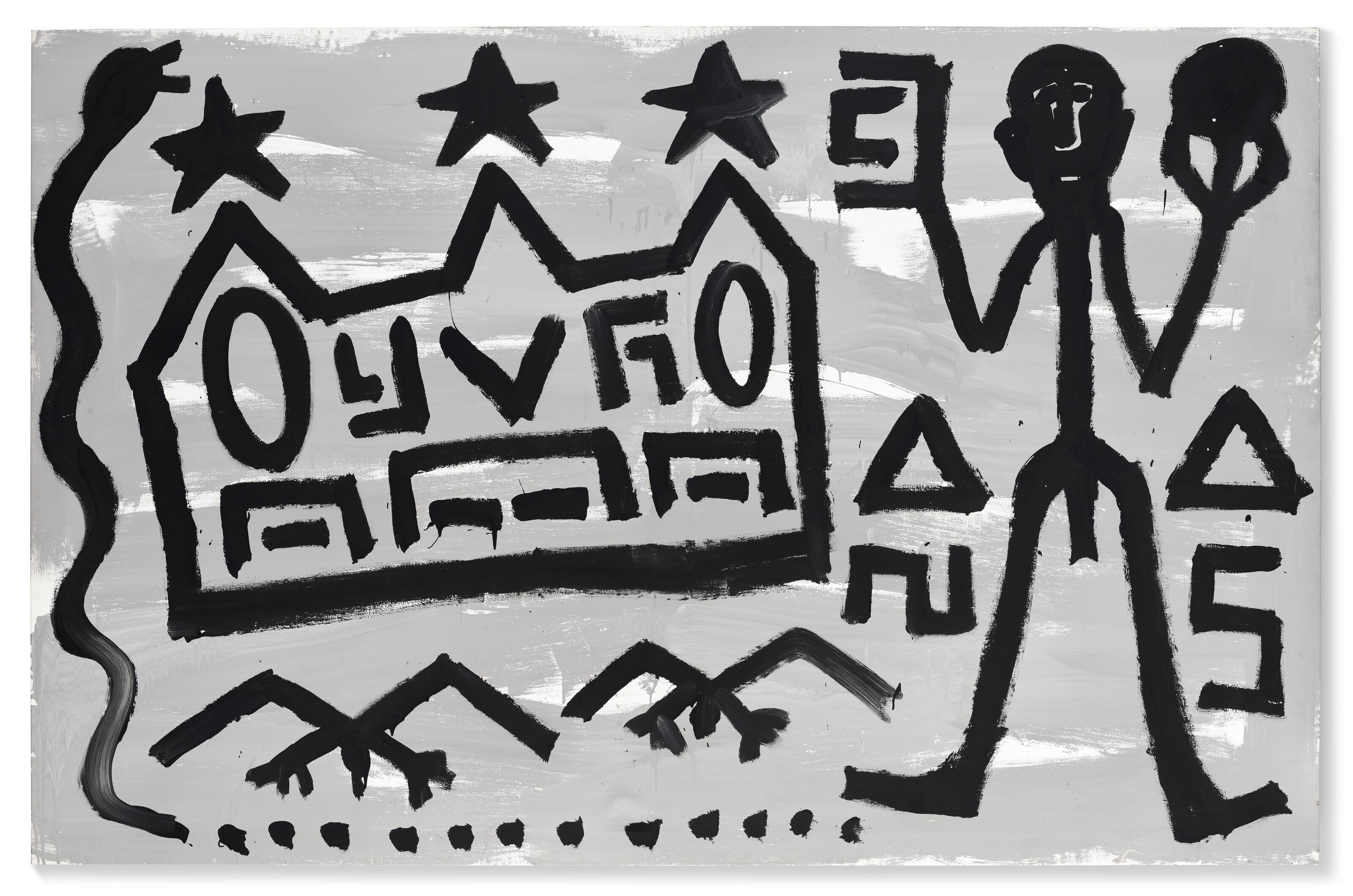 A. R. Penck - Welt des Adlers III