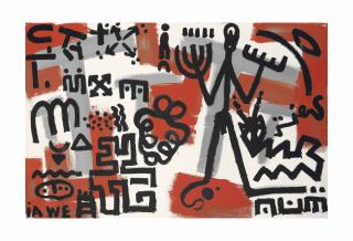 A. R. Penck - Welt des Adlers V