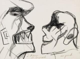 A. R. Penck - Zwei Männer im Gespräch