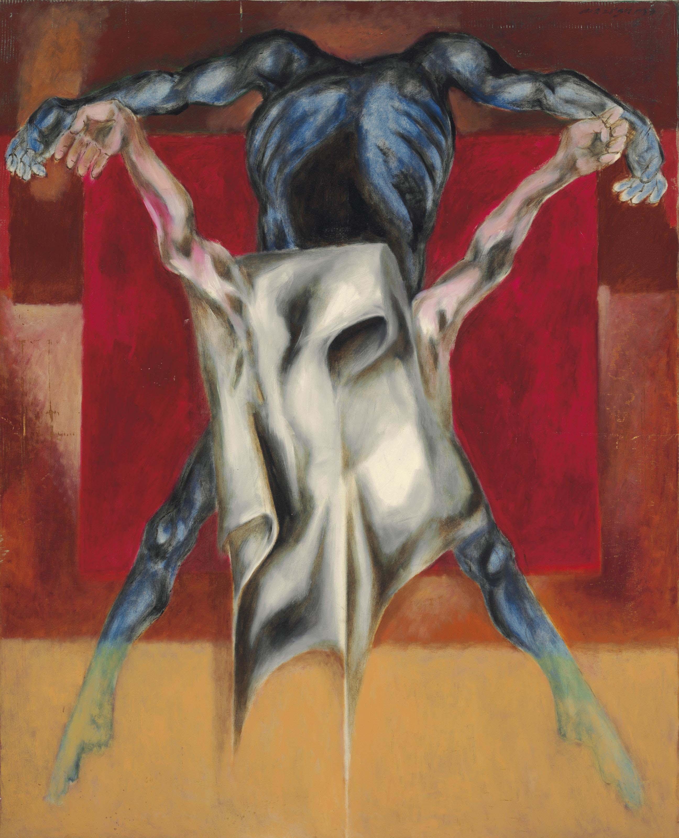 A. Ramachandran - Untitled (Crucifixion); Untitled (after Crucifixion of Mathias Grünewald)