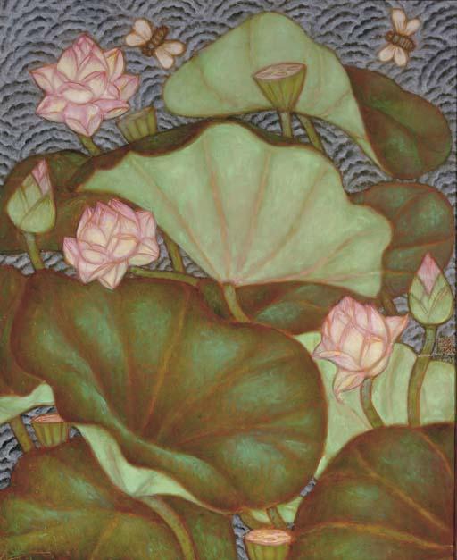 A. Ramachandran - Untitled (Lotus Pond)